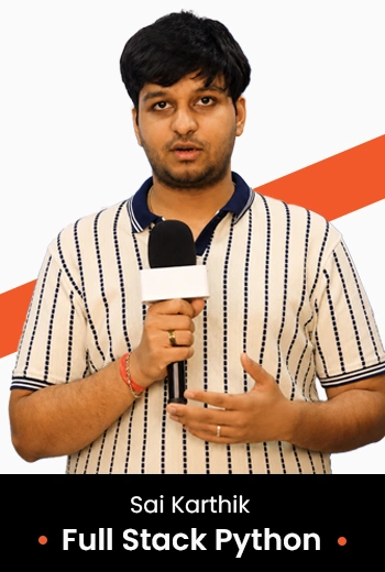 Sai Karthik — placed full stack Python student of Teks Academy Hyderabad