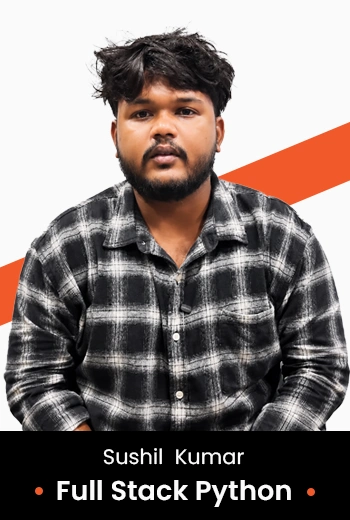 Sushil Kumar — placed full stack Python student of Teks Academy Hyderabad